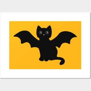 Cute Halloween Pet Kitty Posters and Art